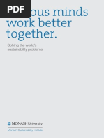 Download Curious minds work better together Solving the worlds sustainability problems by Monash Sustainability Institute SN213001062 doc pdf