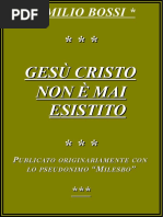 Gesù Cristo Non È Mai Esistito Milesbo