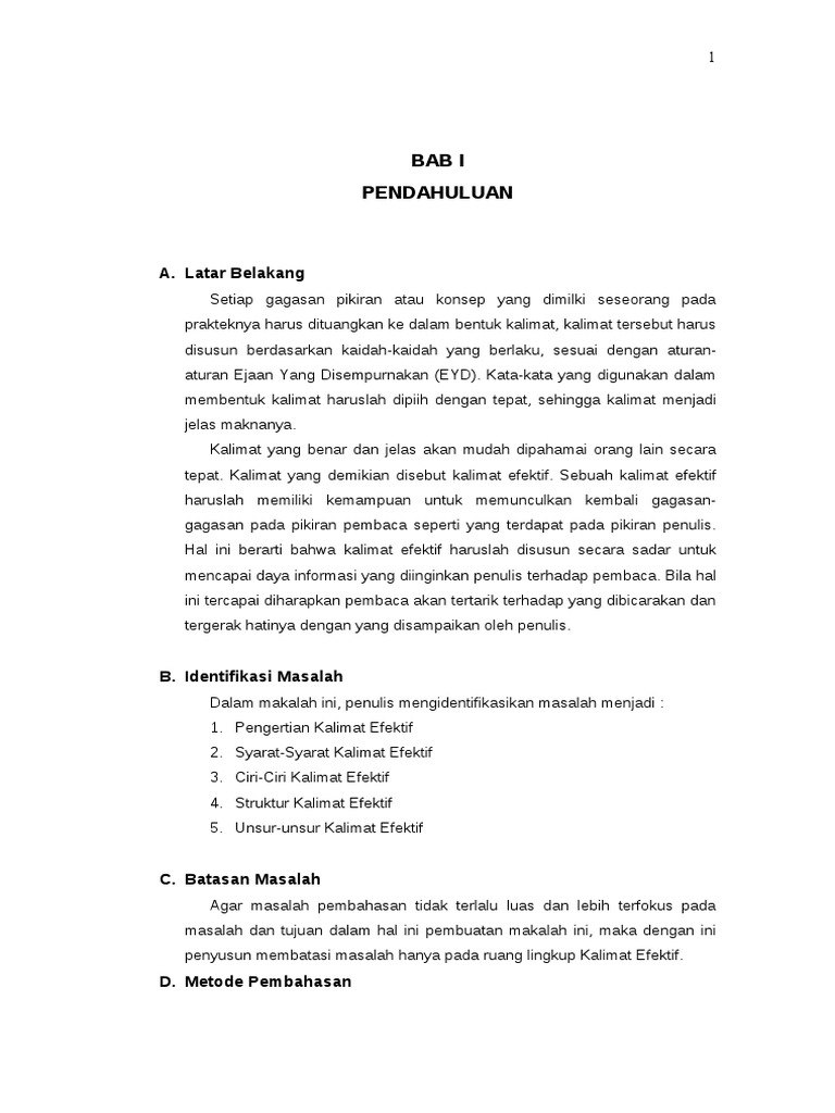 Makalah Kalimat Efektif