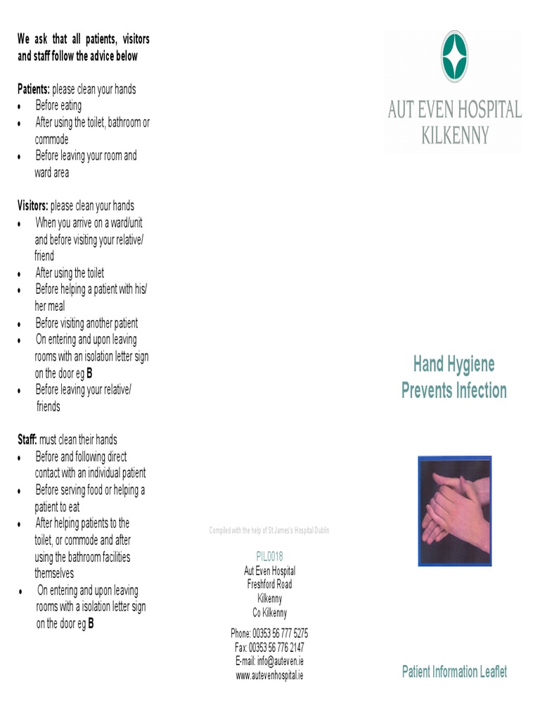 Hand Hygiene Information Leaflet | PDF | Wellness | Lifestyle