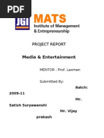 Download Media and Entertainment by vjprakash3 SN21301088 doc pdf