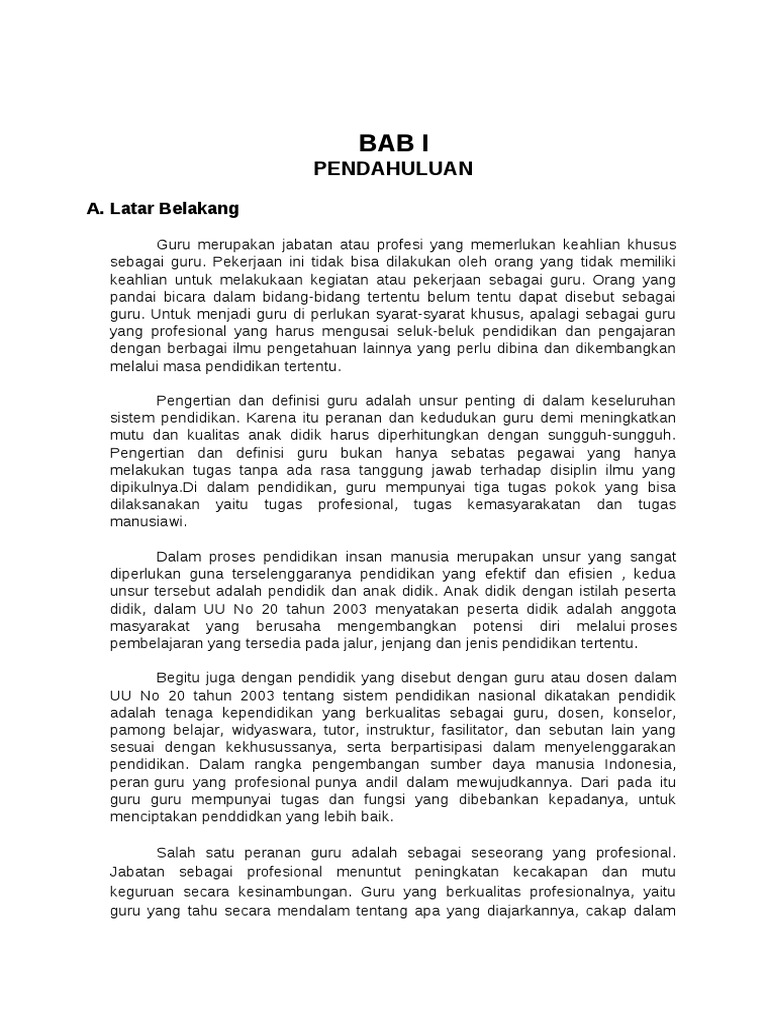 Makalah Tugas Dan Fungsi Guru Pdf