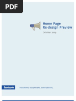 Facebook Document On Homepage Redesign