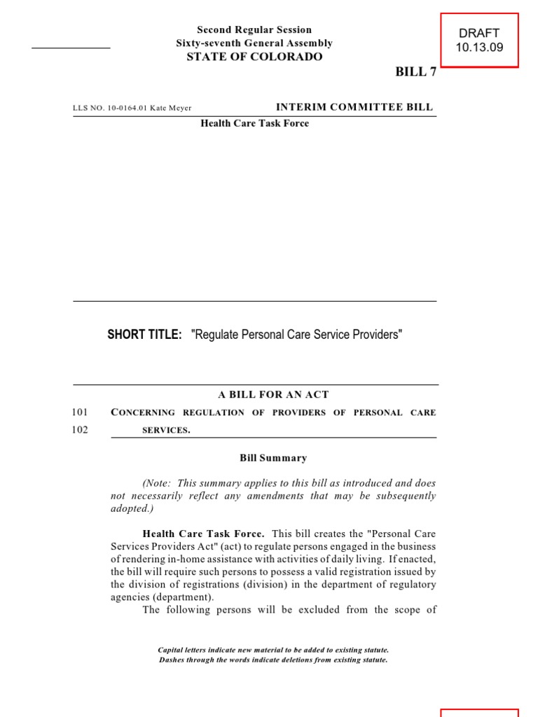 Bill 7: State of Colorado | PDF | Witness | Criminal Record