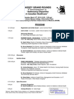 PROGRAM Outline - 2014 Massey Grand Rounds Symposium - March 19 - Massey College