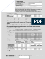 Formulir Perubahan Metode Pembayaran Premi - Kontribusi