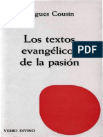 COUSIN, H., Los Textos Evangélicos de La Pasión. El Profeta Asesinado, EVD, Estella 1981