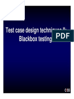 Blackbox testing