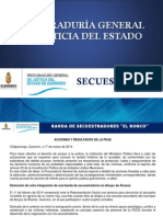 Procuraduría General de Justicia: Especial Secuestro 2014