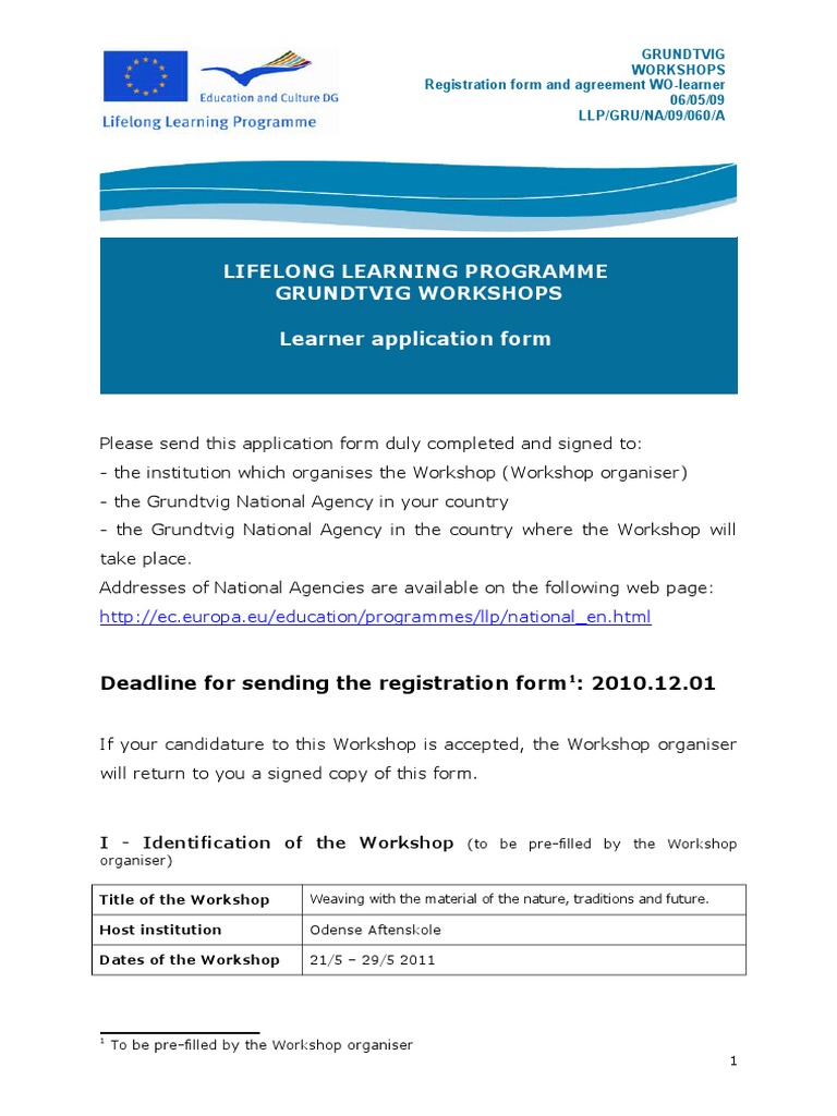 GRU WOR Learner Application Form - 09 | PDF | Government | Business
