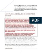 Module 16. Female Reproductive System