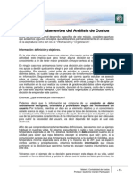 Lectura 1 - Fundamentos del Análisis de Costos