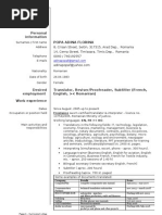 Download Popa Adina - CV by adinapopaf SN21305071 doc pdf