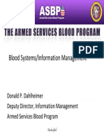 Blood Systems - Information Management
