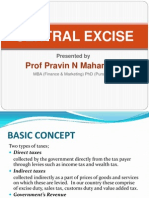 CENTRAL EXCISE by Prof Pravin Mahamuni