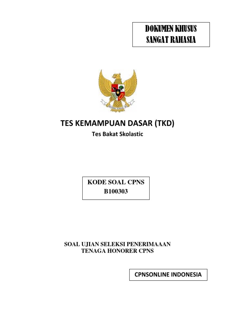 4 Tes Bakat Skolastik 1 4 Tes Bakat Skolastik 1
