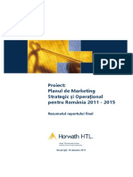 Horvath HTL - Plan MKT Strategic Operaţional Romania 2011 - 2015