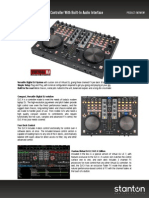 Versatile Digital DJ Controller With Built-In Audio Interface