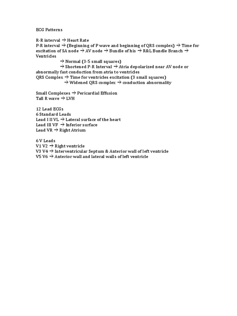 ECG Notes | PDF