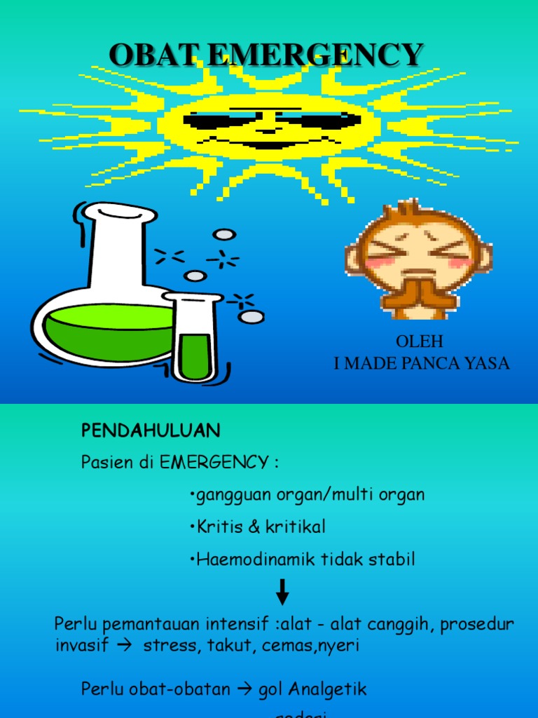 Obat Darurat untuk Perawat Emergency | PDF