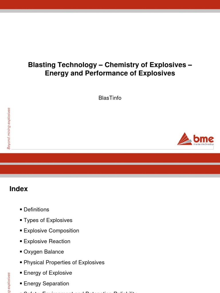 Chemistry and Types of Explosives | PDF | Explosive Material | Explosion