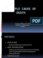 Cause of Death (Penyebab Kematian)
