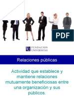 Relaciones Públicas e Institucionales - Fundación Universitas