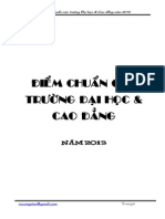 Diem Chuan DH - CD 2013 - Tong Hop VCV