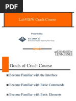 Labview Crash Course: Presented by