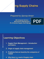 Managing Supply Chains: Prepared by Saroop Anwer