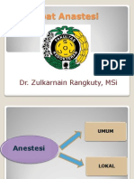 Obat Anastesi: Dr. Zulkarnain Rangkuty, Msi