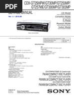 Sony cdx-gt300mp Service Manual