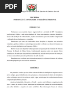Disciplina -Inteligencia Do Sistema Prisional