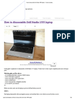 How To Disassemble Dell Studio 1555 Laptop - Inside My Laptop