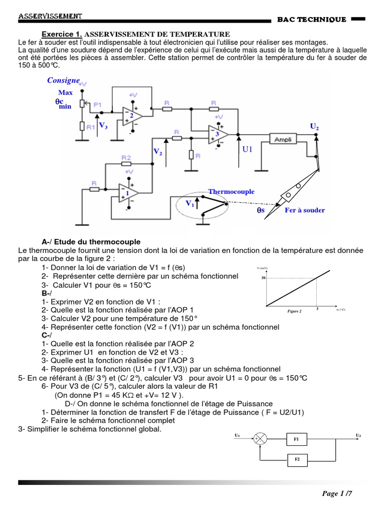 Circuit De Commande Et De Puissance Exercices Corrigés Pdf