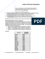 Guide To Emission Designators