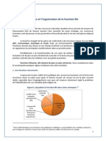 La Place Et Lorganisation de La Fonction RH