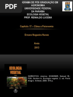 Ecologia Vegetal - Clima e Fisionomia