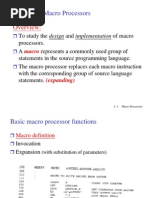 Ch4 Macro Processors