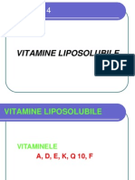 Curs 4 Vitamine 4 Liposolubile