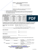 International Admissions Financial Affidavit 2014-2015