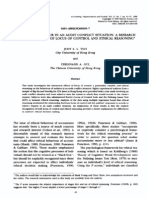 Auditors' Behaviour in An Audit Conflict Situation A Research Note On The Role of Locus of Control and Ethical Reasoning 1996 Accounting, Organizations and Society