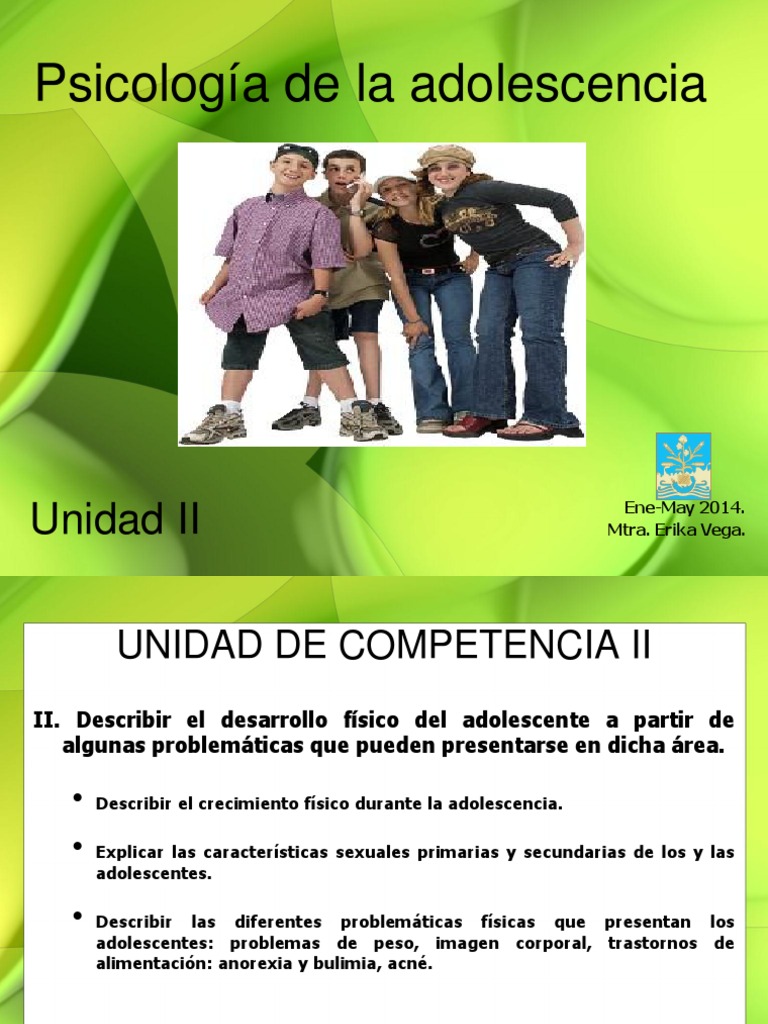 Sesión 13. Desarrollo físico del adolescente | PDF | Pubertad ...