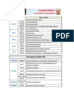 Calendario Ambiental Padre Ebad