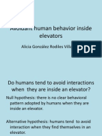 Avoidant Human Behavior Inside Elevators