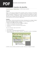 Criação de funções de planilha