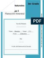 3er Grado - Bloque 1 - Ciencias Naturales