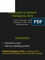 Introduction To Ambient Intelligence (Ami) : Lectural Cheng-Hsun Hsieh Department of Mes, Stut Zcc@Mai - Stut.Edu - TW