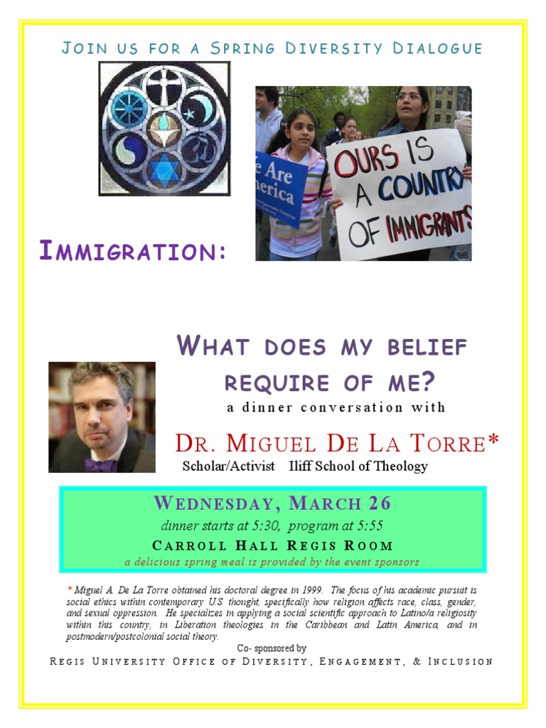 Spring Diversity Dialogue on Immigration | PDF | History