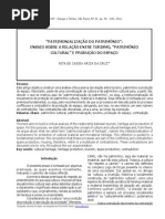 Patrimonializacao do Patrimonio - turismo, patrimônio e produção do espaço